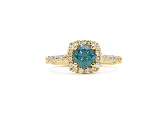 I adore you (Moissanite Teal)