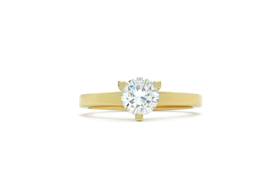 6 mm Moissanite Solitaire