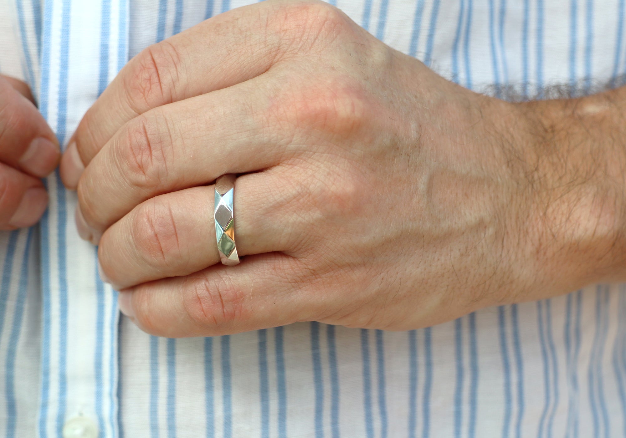 Engineering Themed Rings Silver Bangle | Engineer Style Ring | Handmade in Montreal – Flamme en Rose