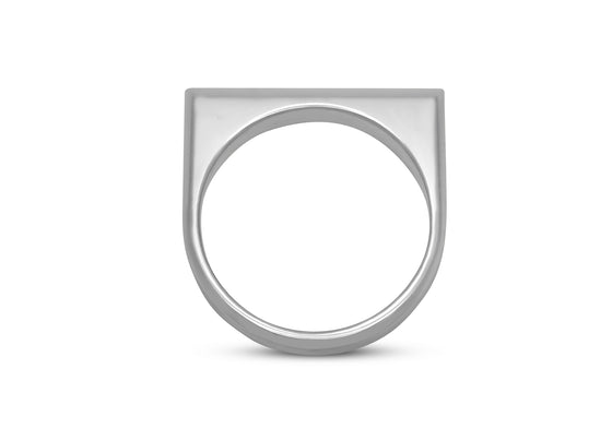 Signet ring. Classy! (men's) (Stg925) 
