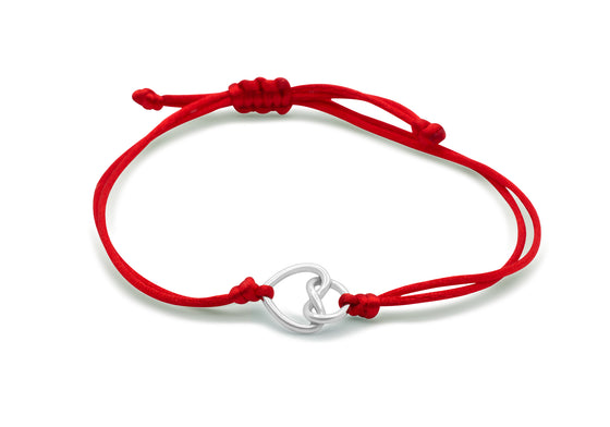 The love knot on thread (Ag925)