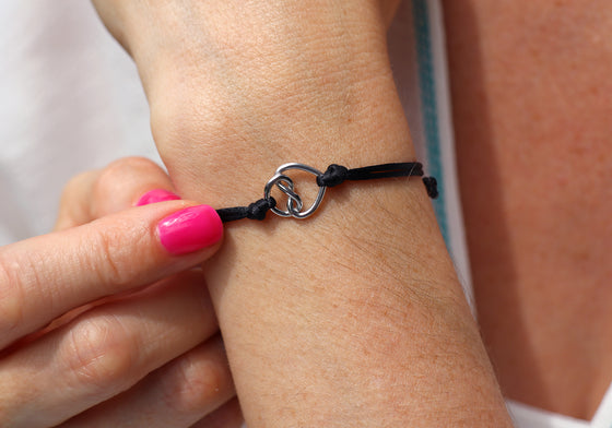 The knot of love on thread