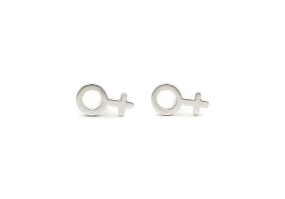 Female symbol earrings