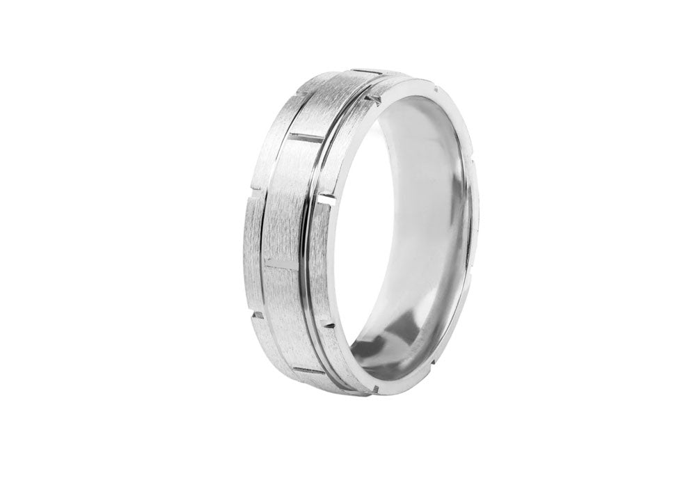 bague homme or blanc côté bâtissons notre vie ensemble