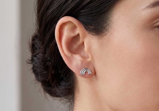 Mini rainbow earrings (Stg925)