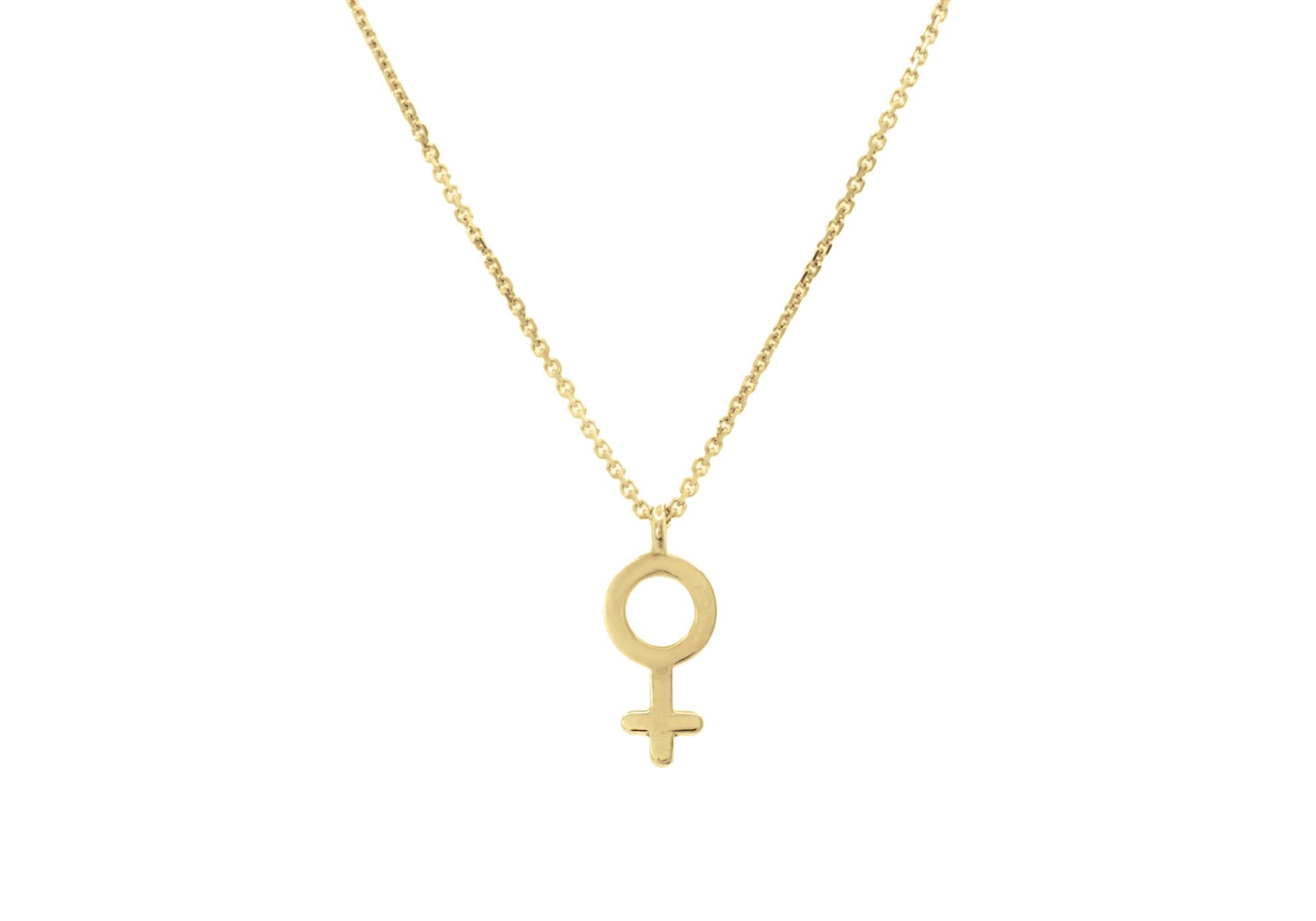 Necklace with female symbol