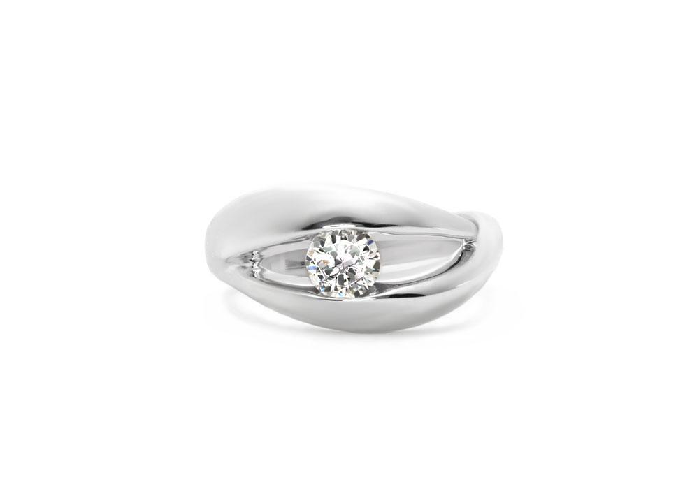 prunelle de tes yeux bague bijou femme mariage diamant moissanite platine or blanc platine