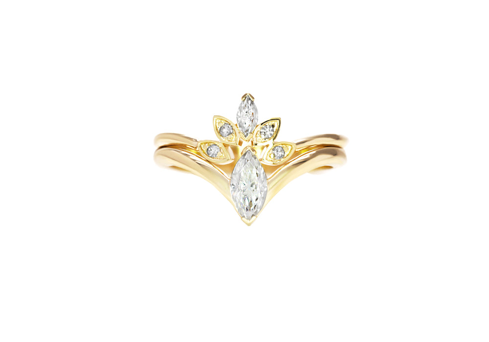 duo bagues diamants marquises or jaune je te désire