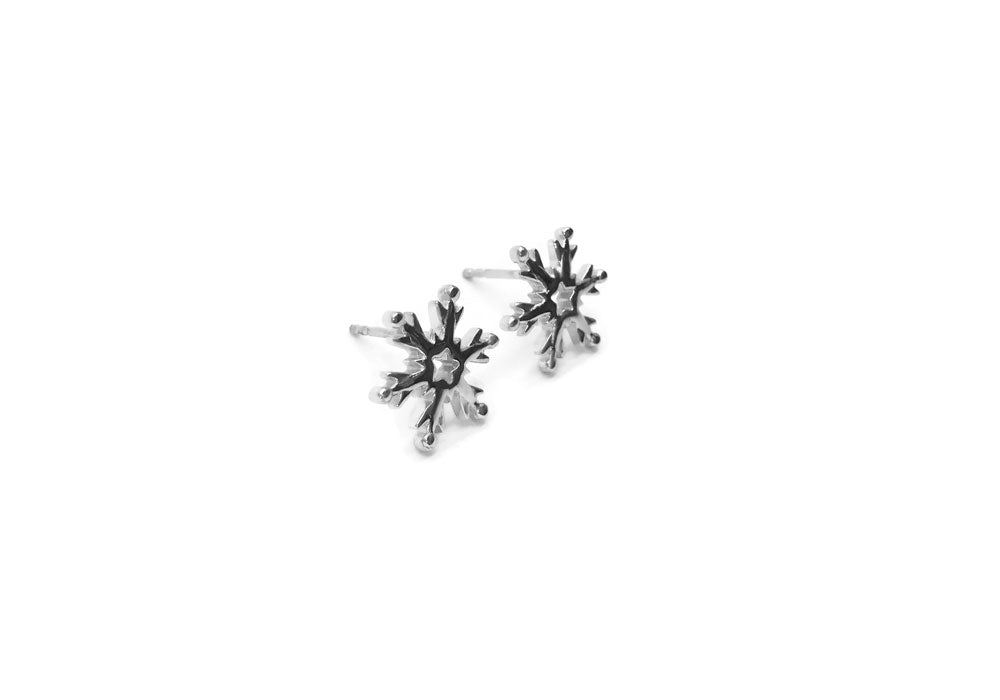 Boucles d'oreilles froid québécois argent sterling