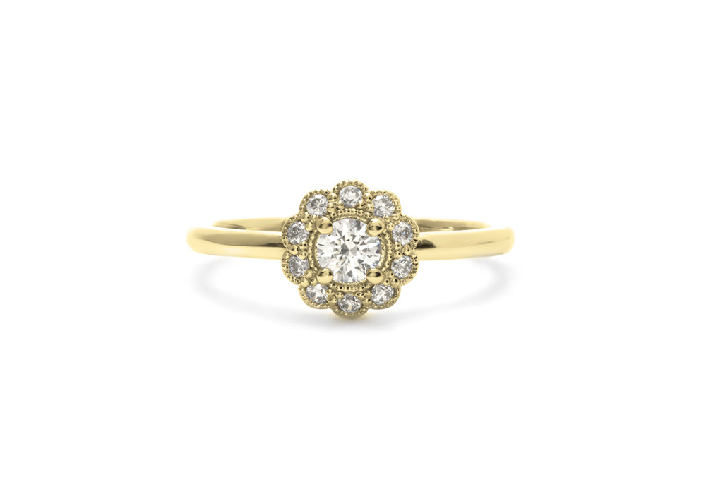 bague moissanite or jaune c est romantique