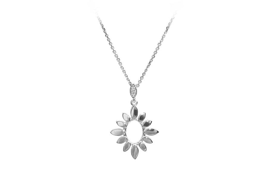 collier diamant de laboratoire soleil or blanc ciel d été